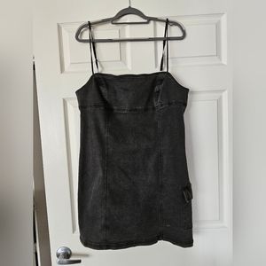 URBAN OUTFITTERS grey denim dress XL
